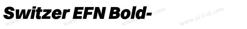 Switzer EFN Bold字体转换